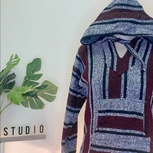 Poncho Hoodie Blanket Unisex made Mexico different&varied colors @chulalastudio